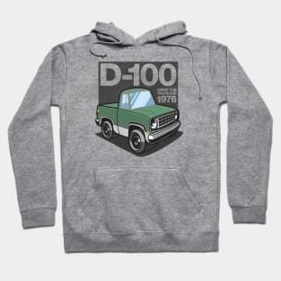 D100 - 1976 White-Base (Light Green Iridescent) Hoodie